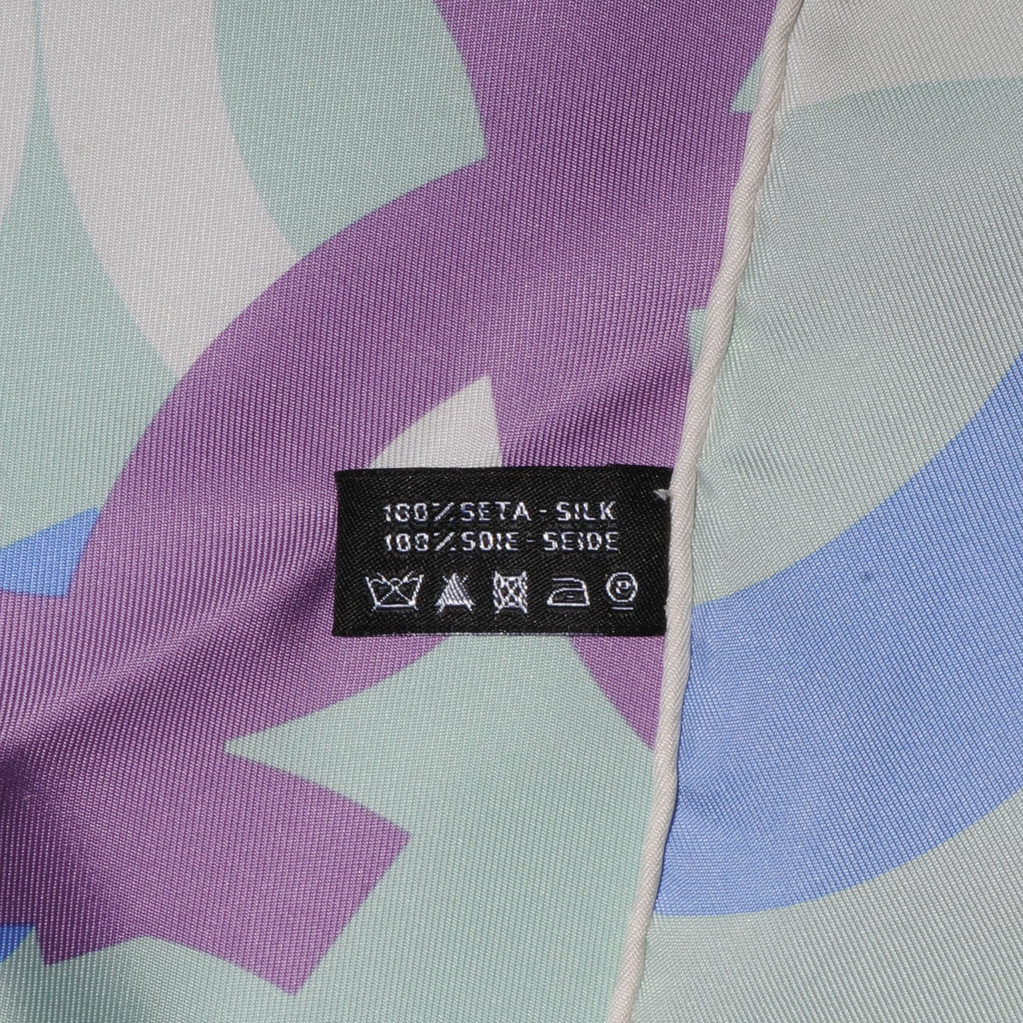 Silk Scarf CC Logo Green