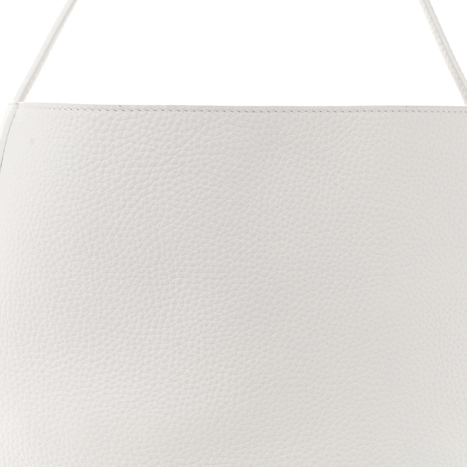 Khaite Pebbled Sport Calfskin Frida Tote Optic White 8 of 12