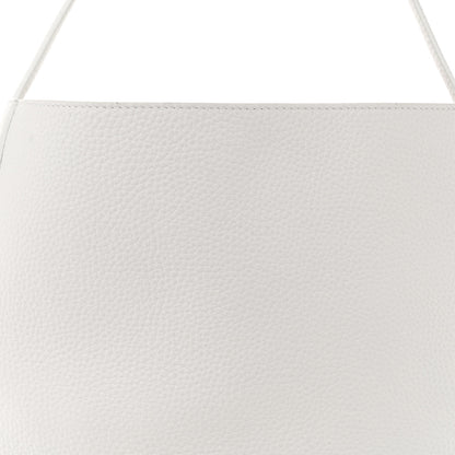Khaite Pebbled Sport Calfskin Frida Tote Optic White 8 of 12