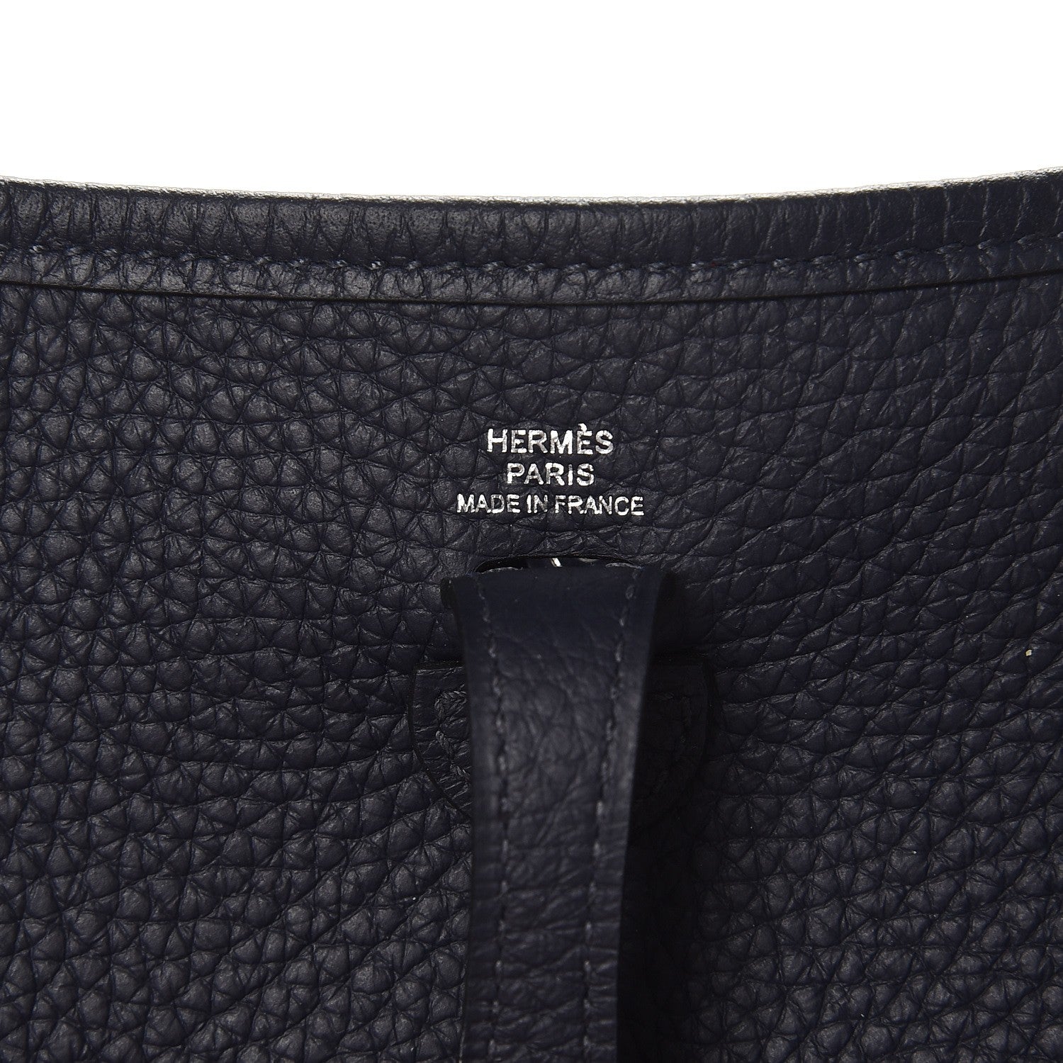 Hermes Taurillon Clemence Evelyne TPM Bleu Obscur 6 of 9