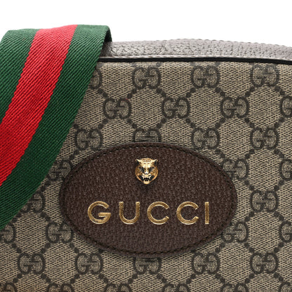 Gucci GG Supreme Monogram Web Neo Vintage Shoulder Bag Beige New Acero Crop 8 of 10