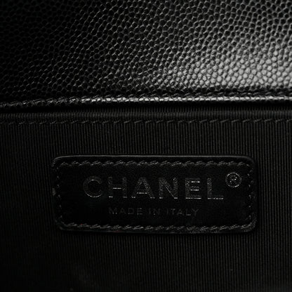 Chanel Caviar Quilted Medium Boy Flap Black 6 of 10