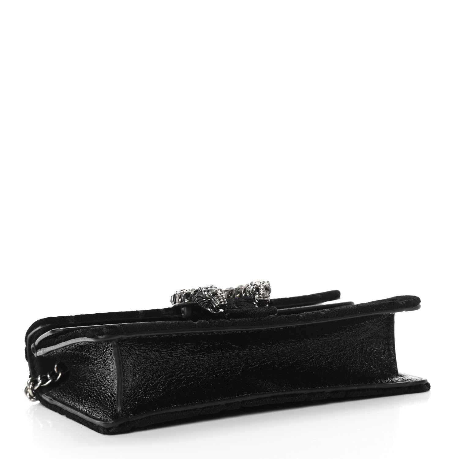 Gucci Velvet GG Monogram Super Mini Dionysus Shoulder Bag Black 4 of 10