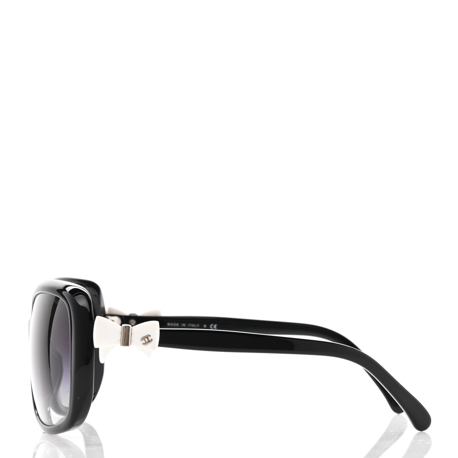 Chanel CC Bow Sunglasses 5171 Black White 3 of 9