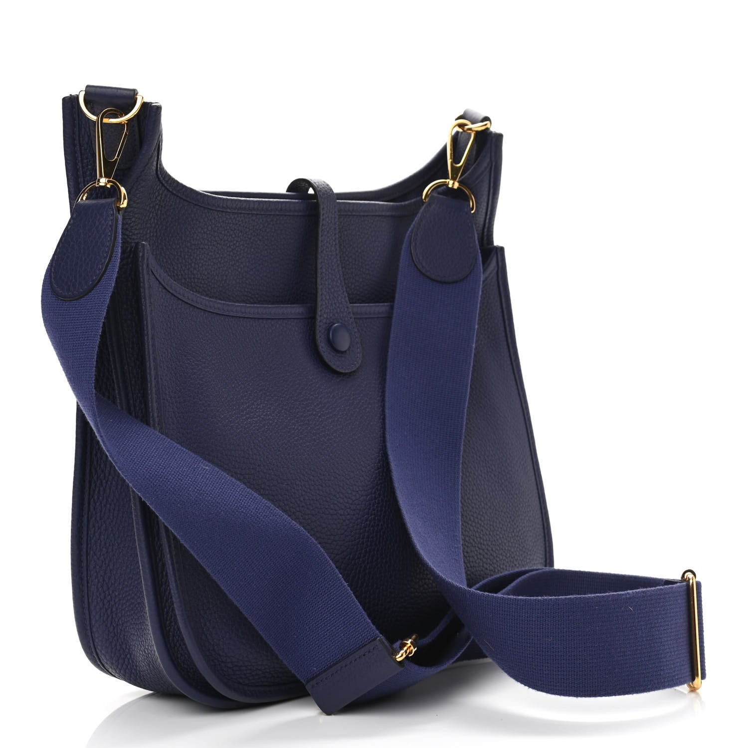 Hermes Taurillon Clemence Evelyne III PM Bleu Encre 3 of 10