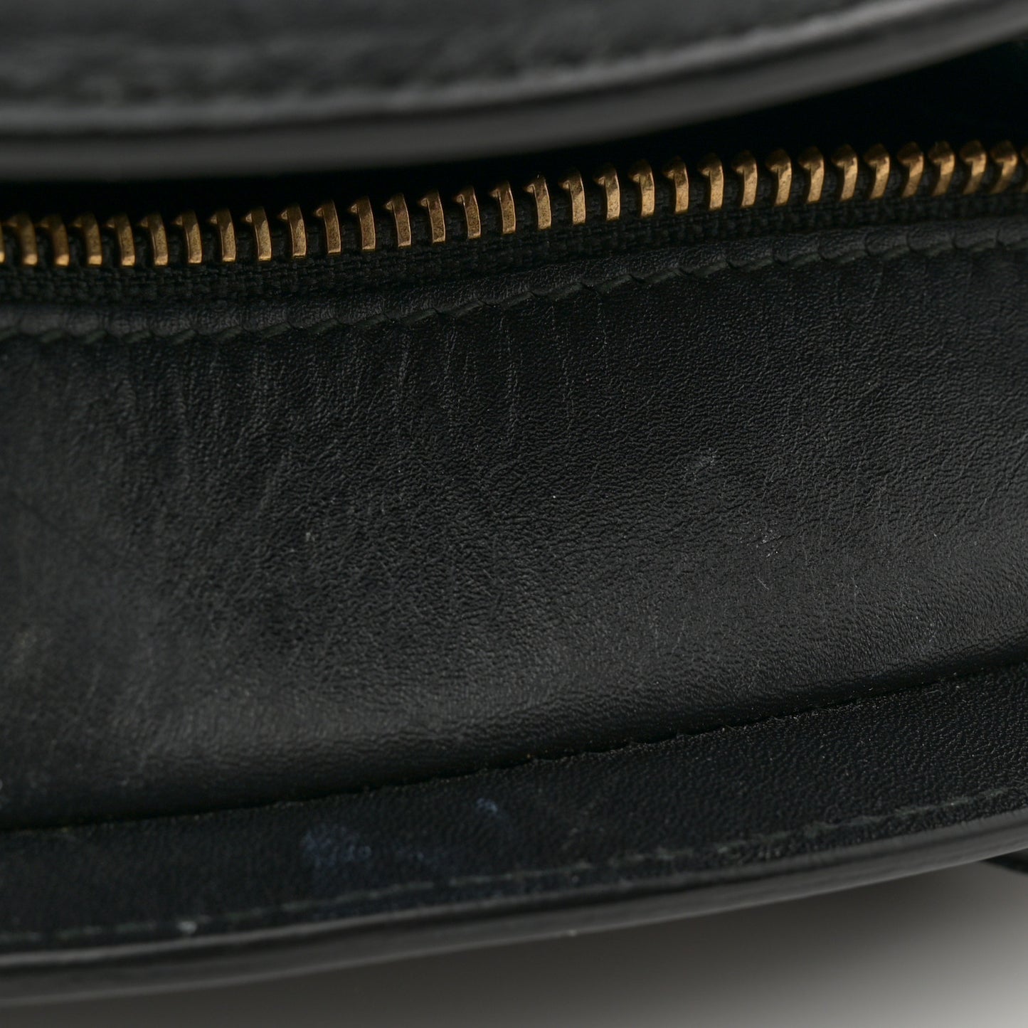 Calfskin Medallion Tribute Bowling Bag Black