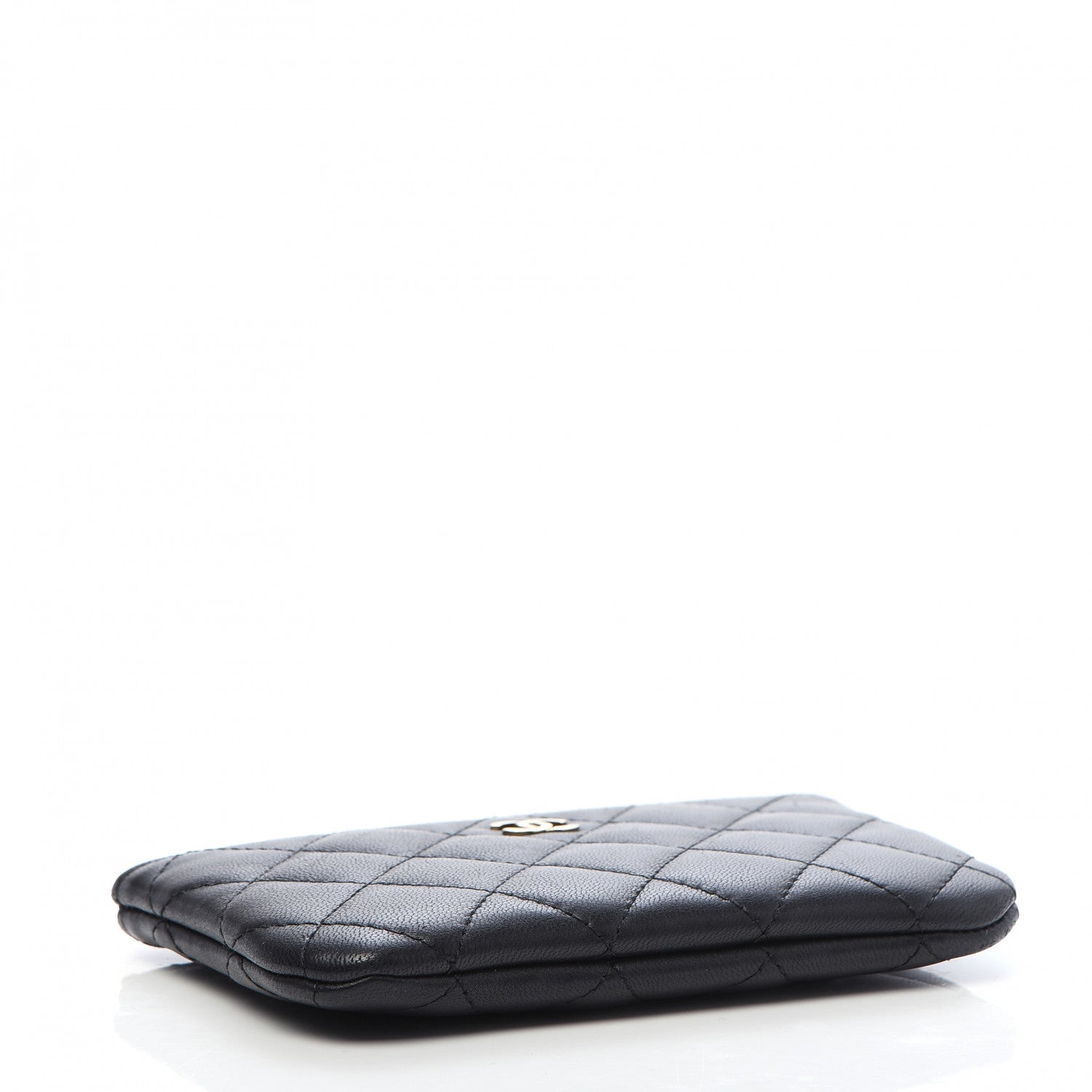 Chanel Lambskin Quilted Small Cosmetic Case Black 4 of 10