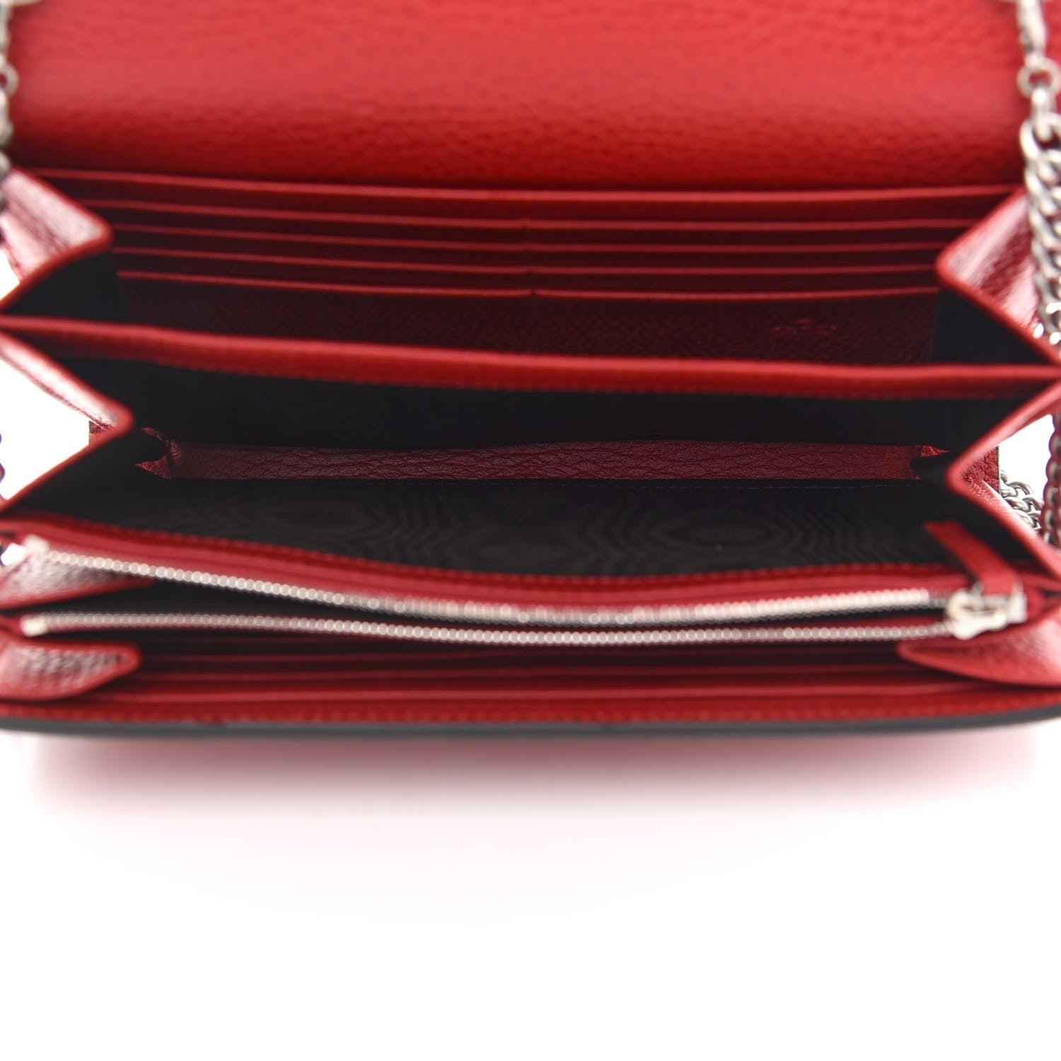 Gucci Calfskin Mini Dionysus Chain Wallet Hibiscus Red 5 of 11