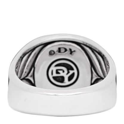 David Yurman Sterling Silver Lapis Lazuli Mens Signet Ring 70 13 4 of 6