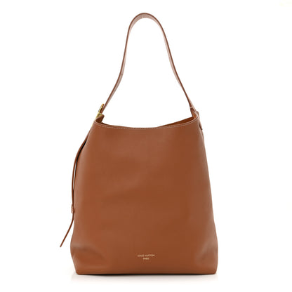 Louis Vuitton Grained Calfskin Low Key Hobo MM Cognac 1 of 10