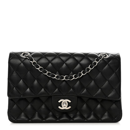 Chanel Lambskin Quilted Medium Double Flap Black 1 of 10