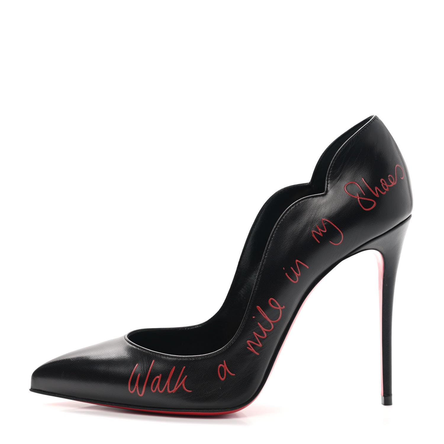 Christian Louboutin Kid Hottie Walkie 100 Pumps 40 Black 1 of 8