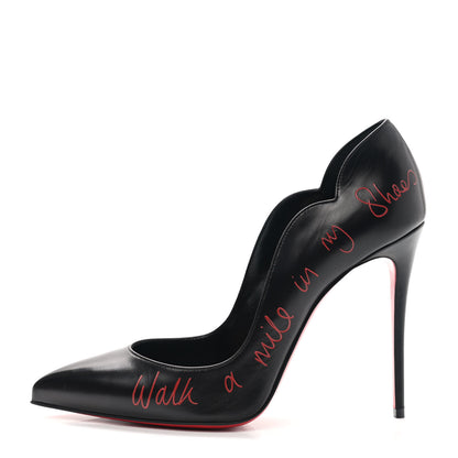 Christian Louboutin Kid Hottie Walkie 100 Pumps 40 Black 1 of 8
