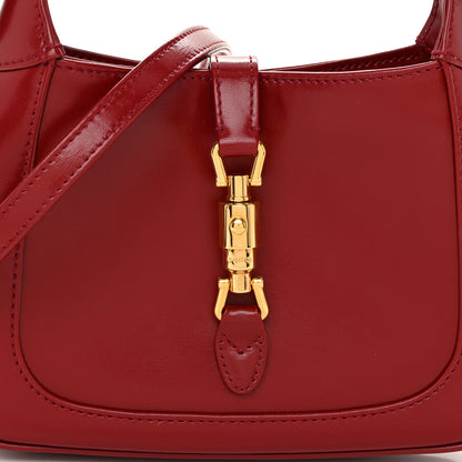 Gucci Boarded Dyana Lux Calfskin Mini Jackie 1961 Hobo New Cherry Red 7 of 10
