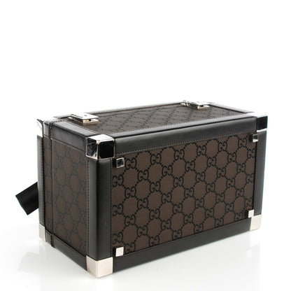 Gucci Monogram Train Cosmetic Trunk Dark Brown 3 of 9