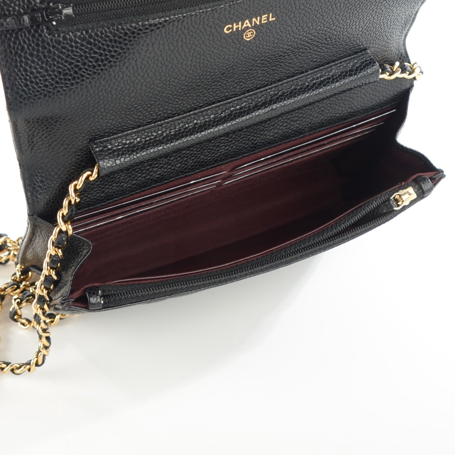 Chanel Caviar Quilted Wallet On Chain WOC Black 5 of 8