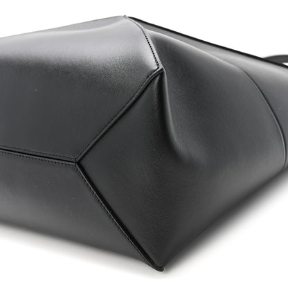 Loewe Shiny Calfskin Medium Puzzle Fold Tote Black 9 of 10