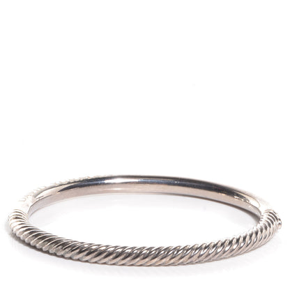 David Yurman Sterling Silver 5mm Cable Bracelet 1 of 5