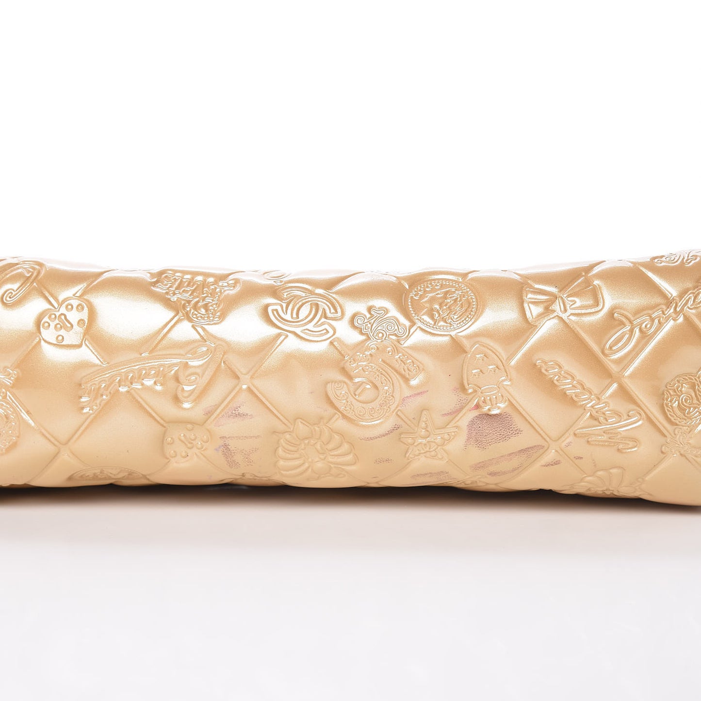 Patent Calfskin Lucky Symbols Pochette Gold