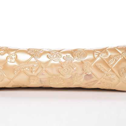 Chanel Patent Calfskin Lucky Symbols Pochette Gold 9 of 11