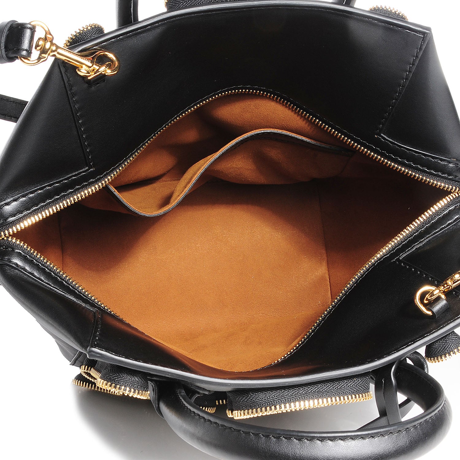 Stella McCartney Faux Leather Small Cavendish Zipper Tote Black 8 of 8