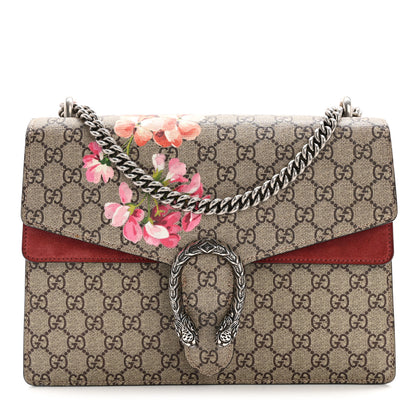 Gucci GG Supreme Monogram Blooms Medium Dionysus Shoulder Bag Beige Multicolor Dry Rose 1 of 14