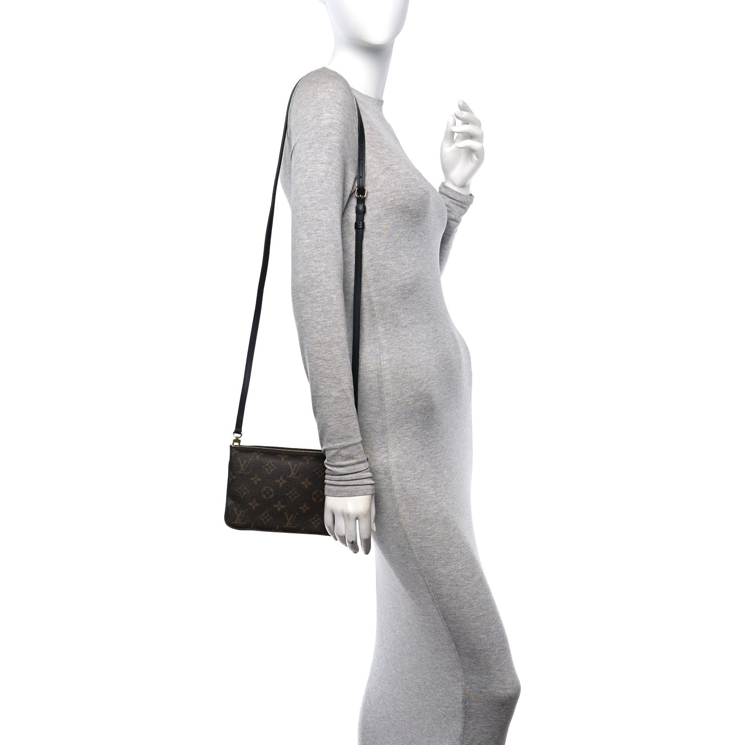 Louis Vuitton Reverse Monogram Giant Double Zip Pochette 2 of 10