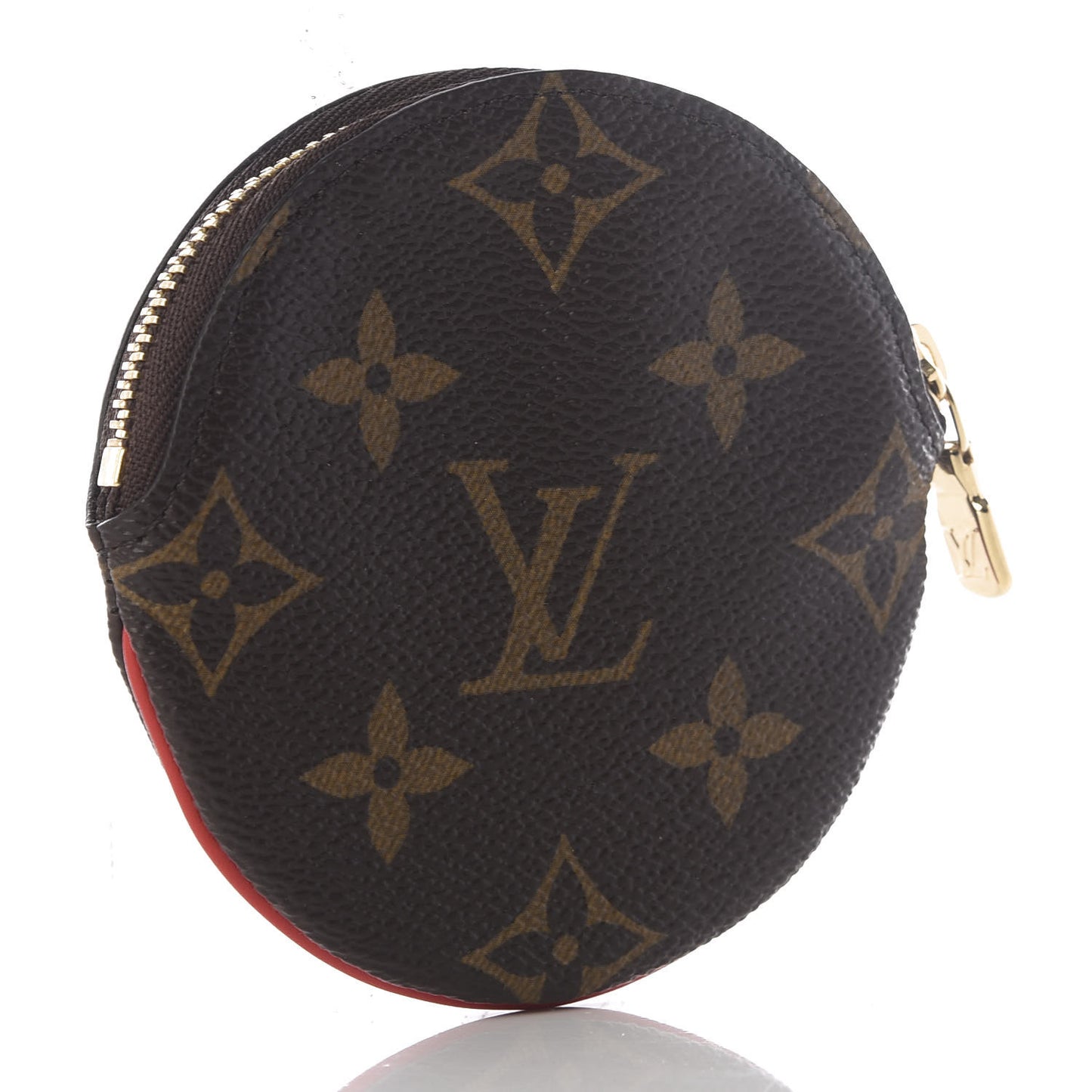 Monogram 2020 Christmas Animation Bumper Cars Round Coin Purse Coquelicot