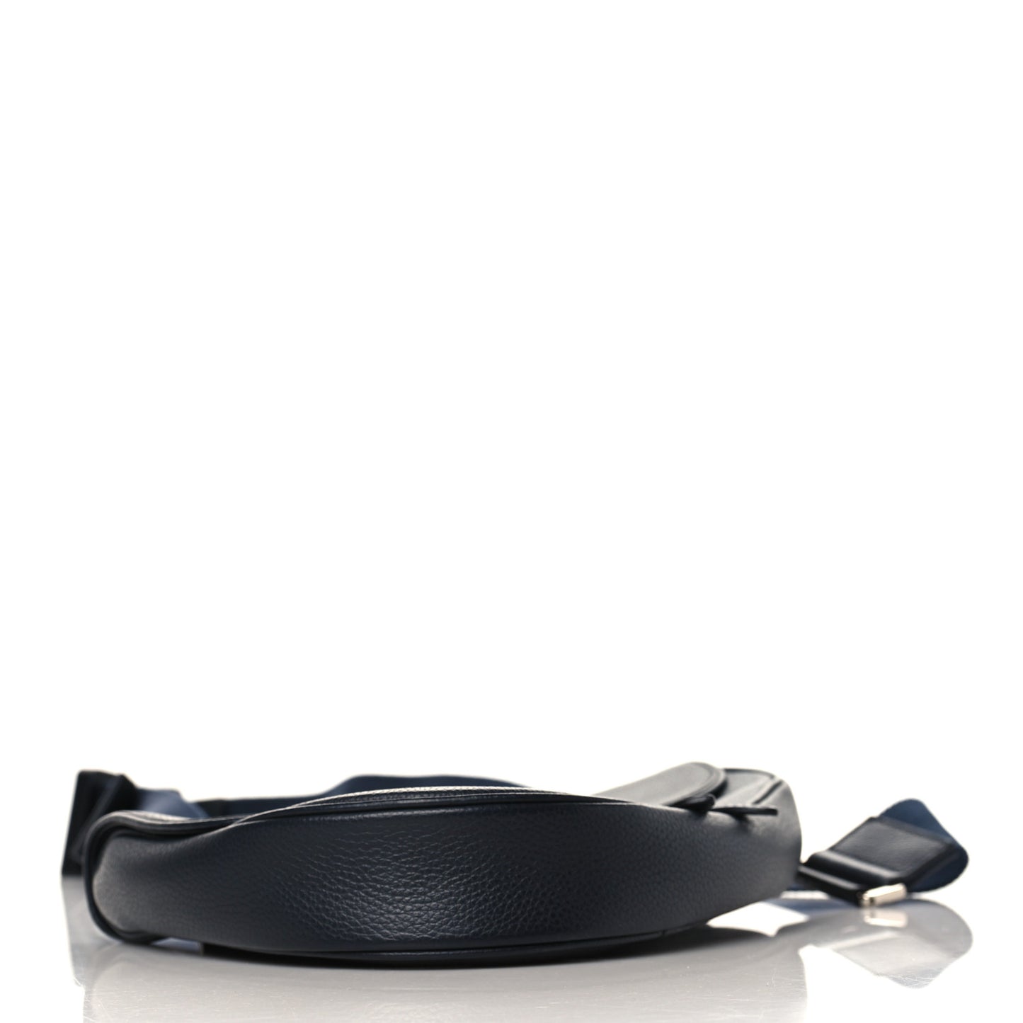 Grained Calfskin Mens Saddle Bag Navy Blue