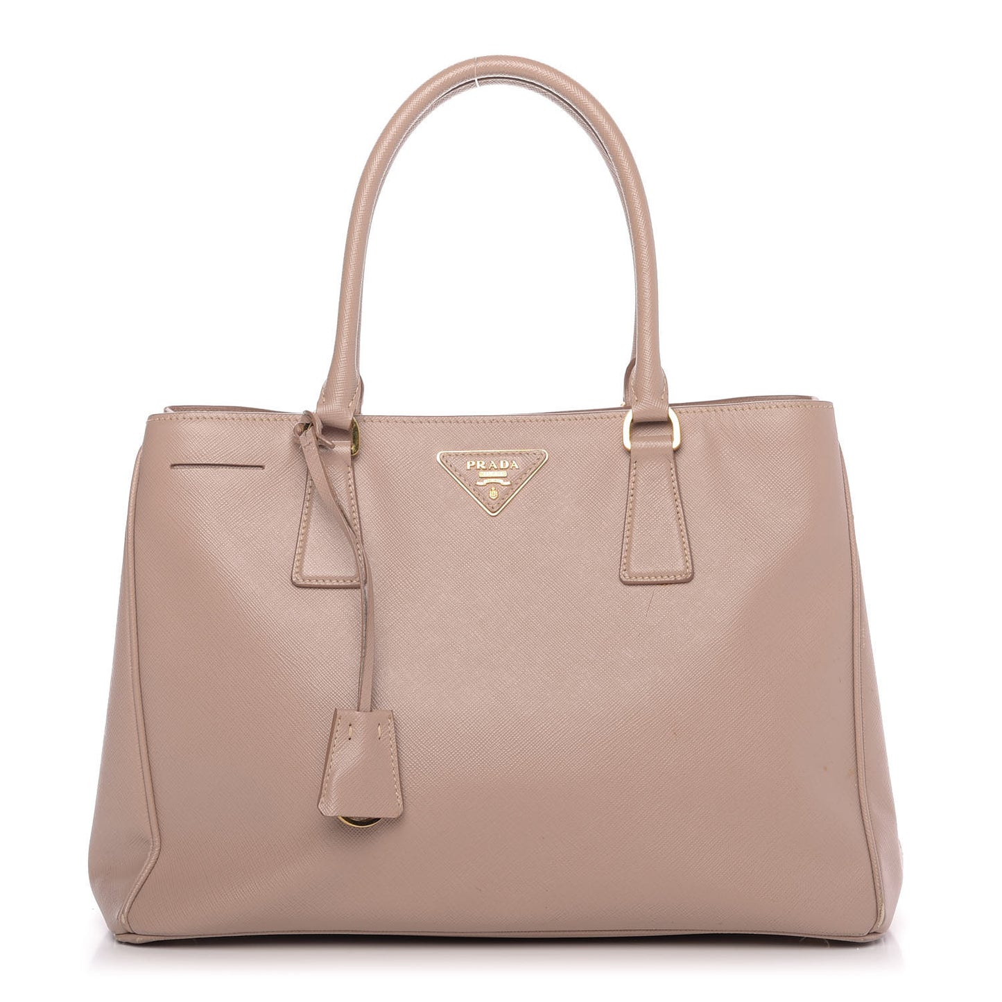 Saffiano Lux Medium Tote Cammeo