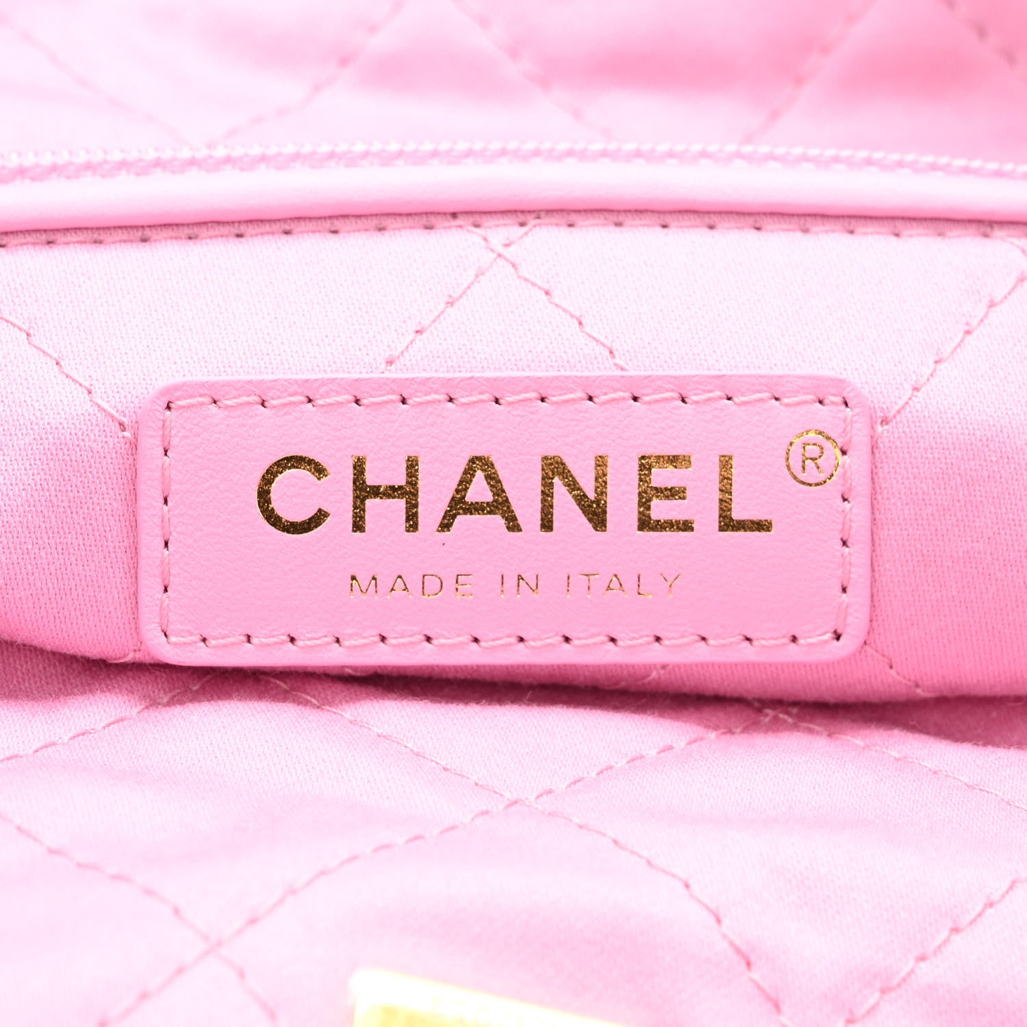 Chanel Shiny Calfskin Quilted Small Chanel 22 Pink 6 of 10