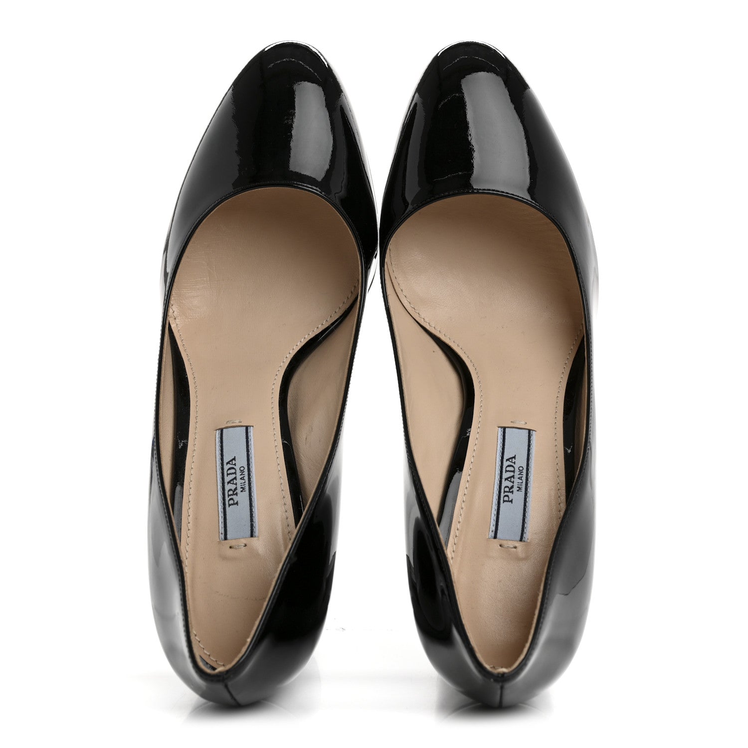 Prada Vernice Block Heel 55mm Pumps 37.5 Black 2 of 9