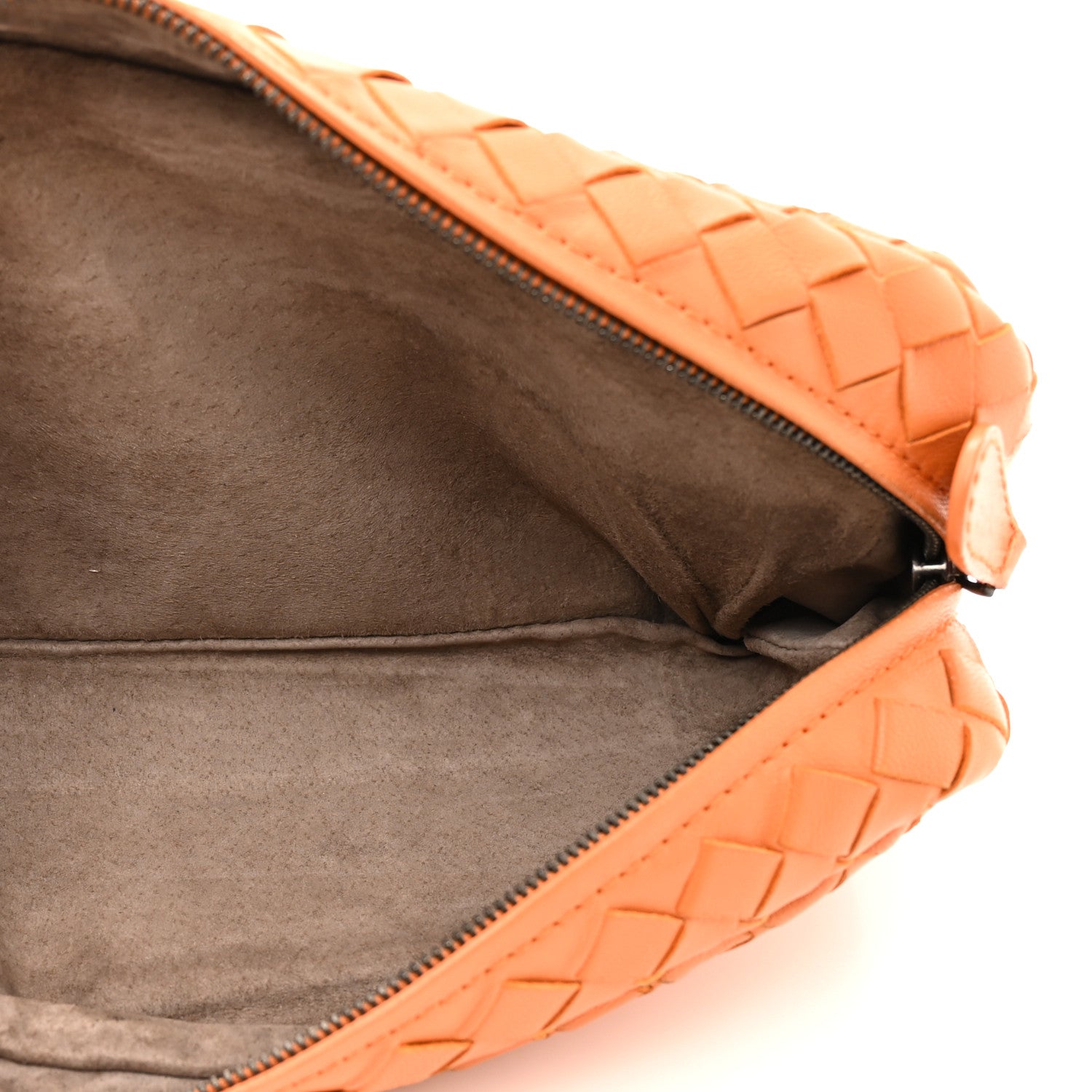 Bottega Veneta Nappa Intrecciato Small Chain Crossbody Tangerine 5 of 13