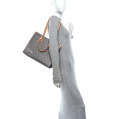 Louis Vuitton Monogram Onthego MM Trianon Gray 2 of 9