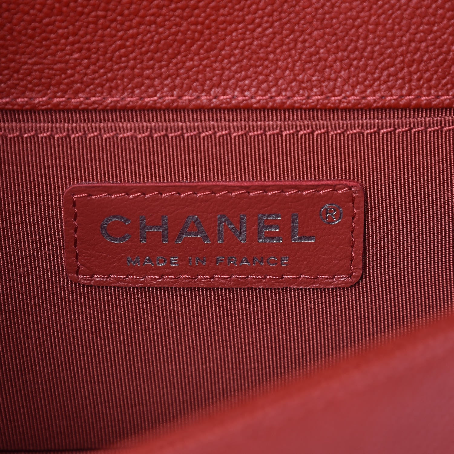 Chanel Caviar Quilted Small Boy Flap Dark Red 6 of 12