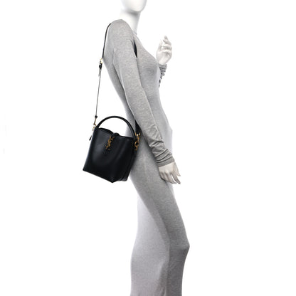 Saint Laurent Shiny Calfskin Le 37 Bucket Bag Black 3 of 10