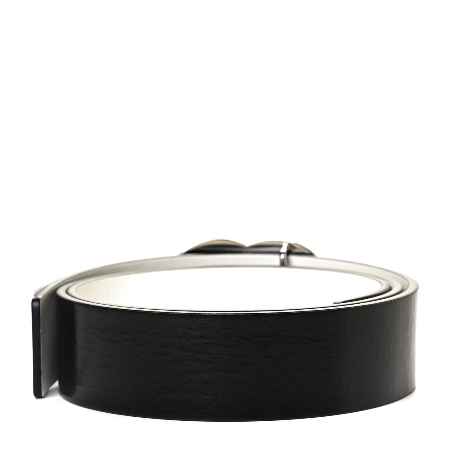 Calfskin CC Reversible Belt 85 Black White