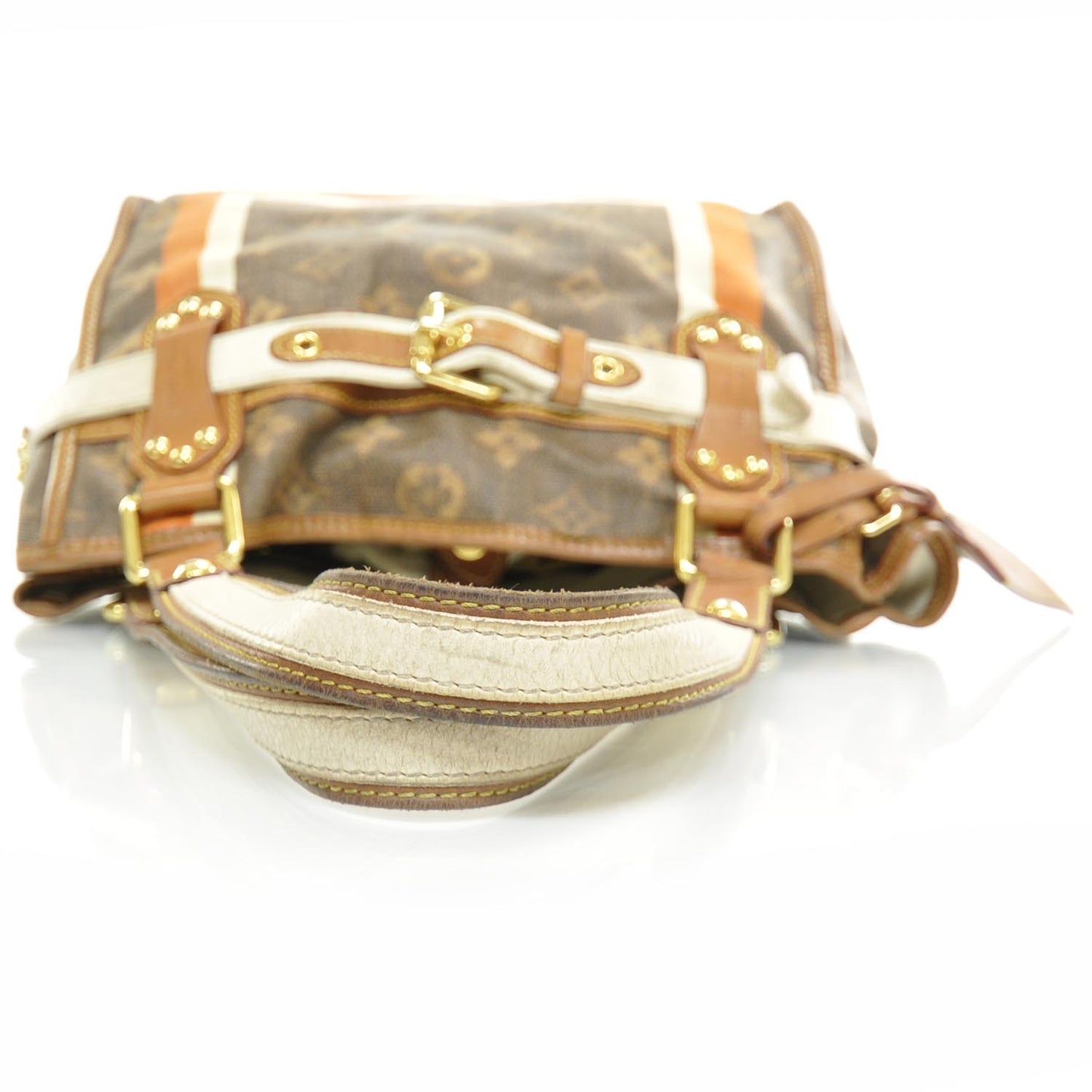 Monogram Rayures Tisse Sac PM