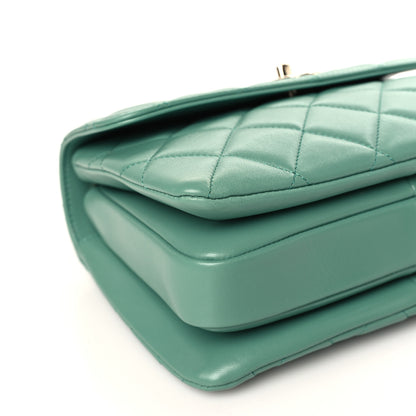 Chanel Lambskin Quilted Small Trendy CC Flap Dual Handle Bag Dark Green 7 of 8