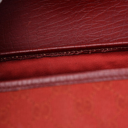 Gucci Monogram Bamboo Bullet Bag Red 10 of 13