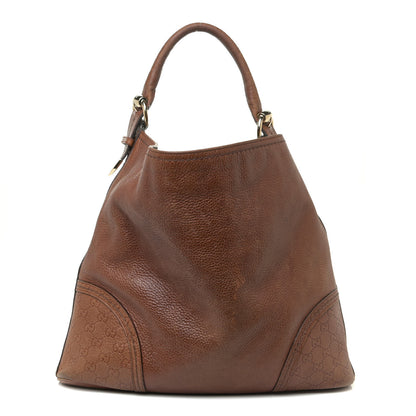 Gucci Calfskin Guccissima Trim Large Signoria Hobo Brown 1 of 23