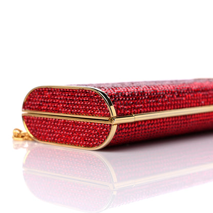 Judith Leiber Crystal Minaudiere Clutch Red 7 of 9