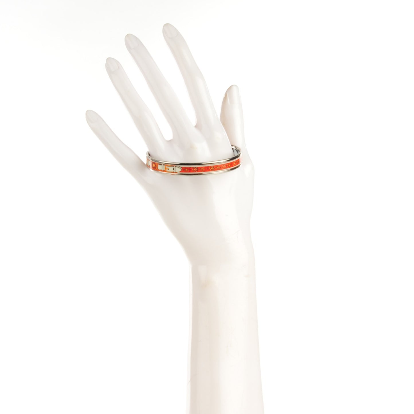 Enamel Printed Narrow Festival des Amazones Bracelet 62 Orange