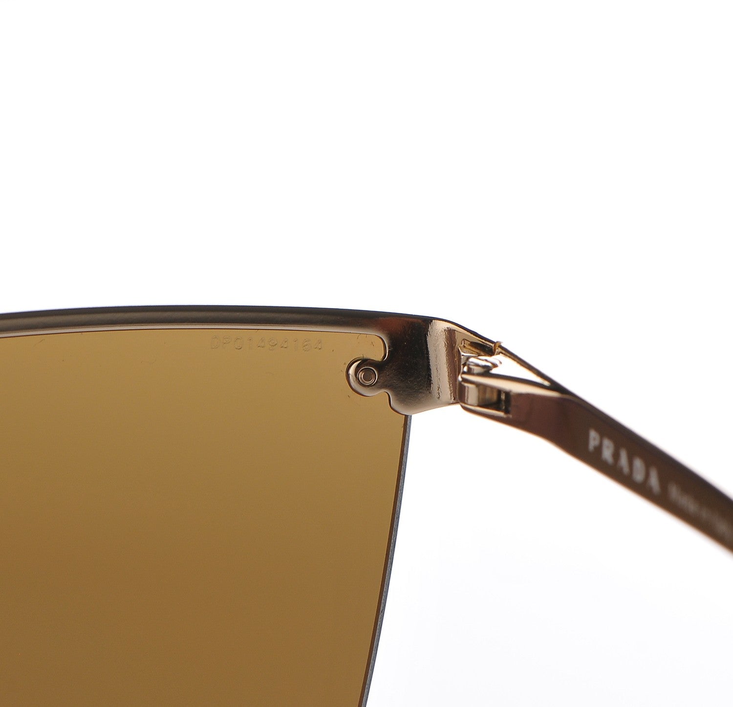 Prada Cat Eye Sunglasses SPR 68T Gold 8 of 8