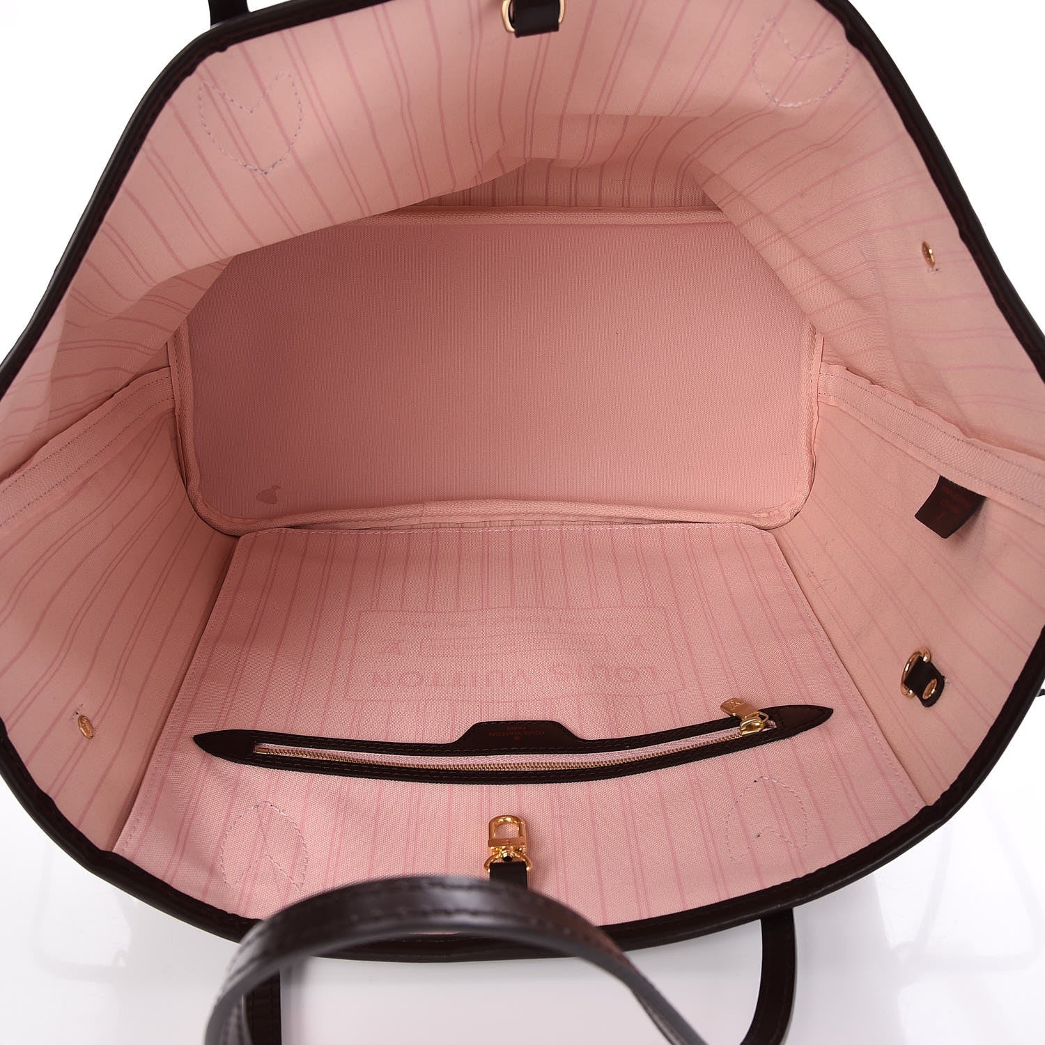 Louis Vuitton Damier Ebene Neo Neverfull MM Rose Ballerine 5 of 9