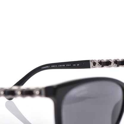 Chanel Cat Eye Chain Polarized Sunglasses 5260-Q Black 5 of 7