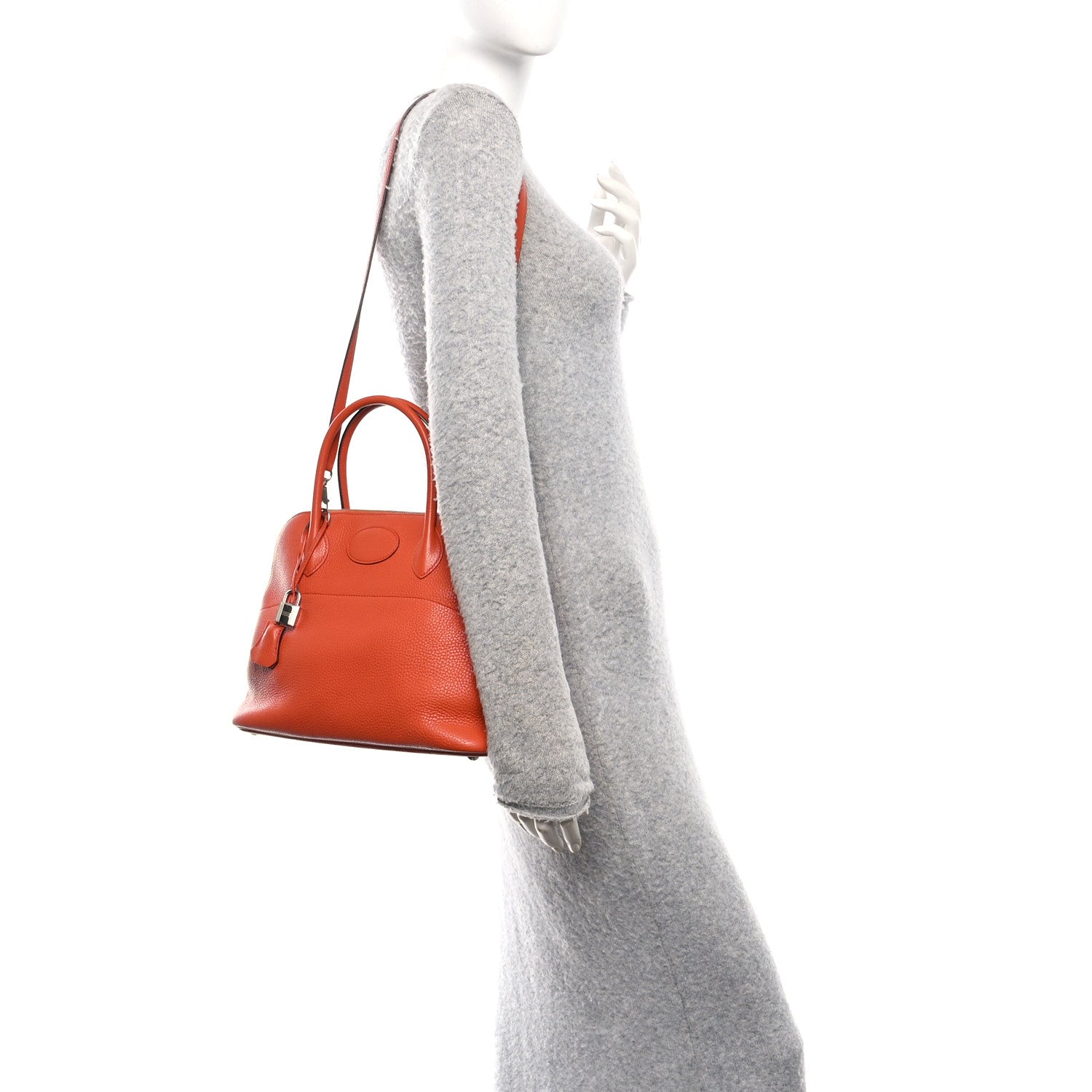Hermes Taurillon Clemence Bolide 31 Orange Poppy 2 of 10