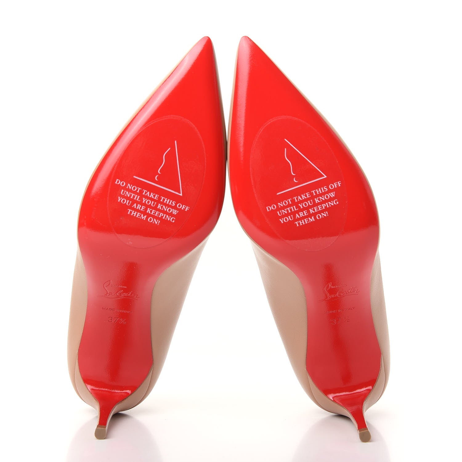 Christian Louboutin Napa Kate 85 Pumps 37.5 Nude 6 of 10