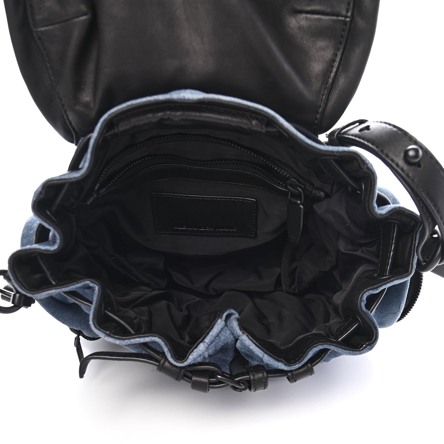 Alexander Wang Lambskin Suede Mini Marti Backpack Blue Black 6 of 9