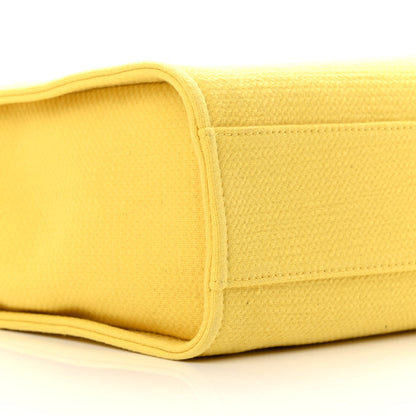 Chanel Mixed Fibers Small Deauville Tote Yellow 9 of 13